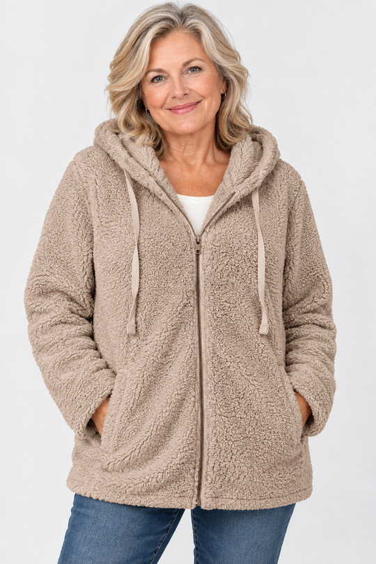 Sophie Teddy Fleece Hooded Jacket