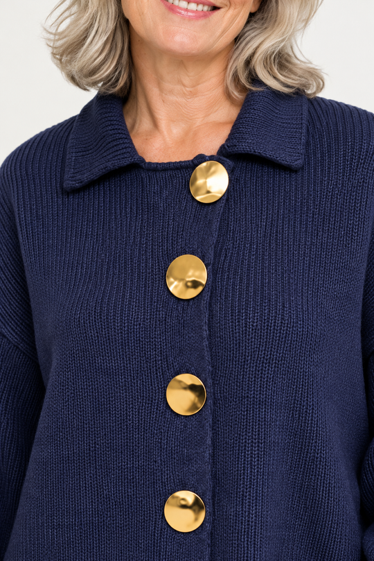 Isadora Oversized Collared Cardigan