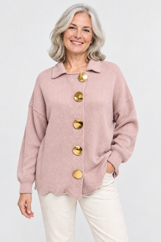 Isadora Oversized Collared Cardigan
