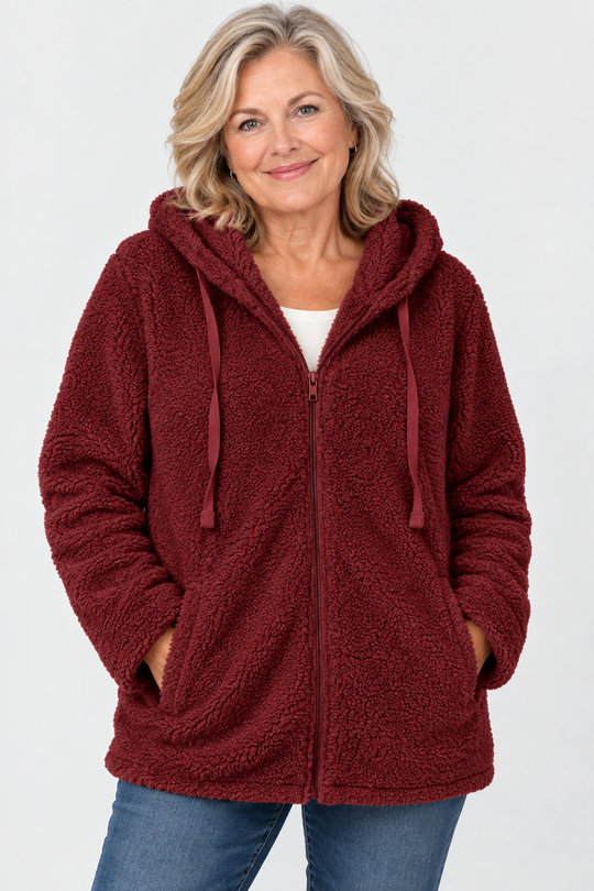 Sophie Teddy Fleece Hooded Jacket