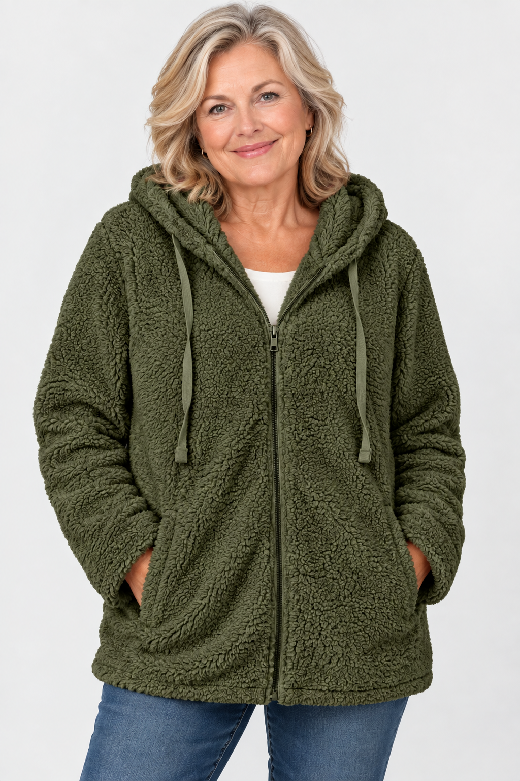 Sophie Teddy Fleece Hooded Jacket