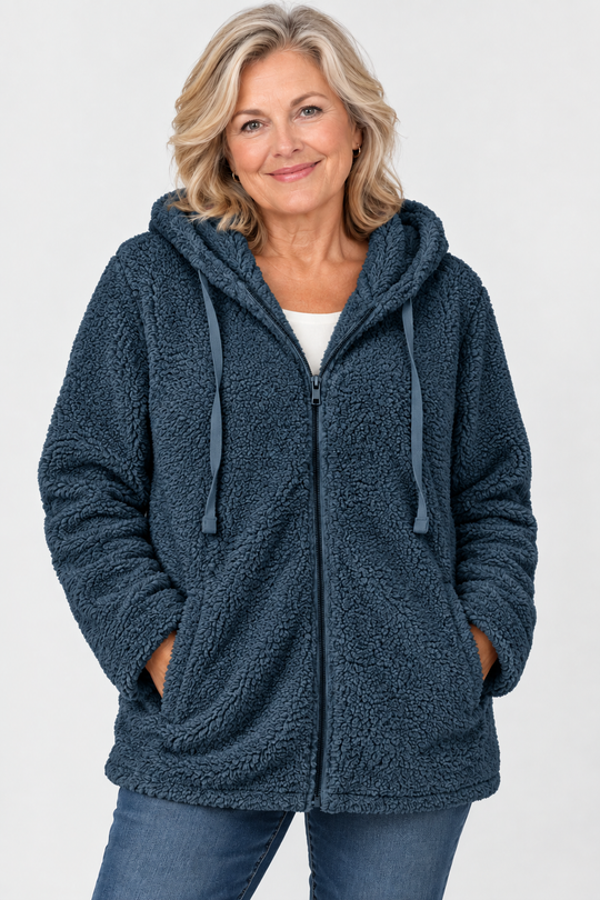Sophie Teddy Fleece Hooded Jacket
