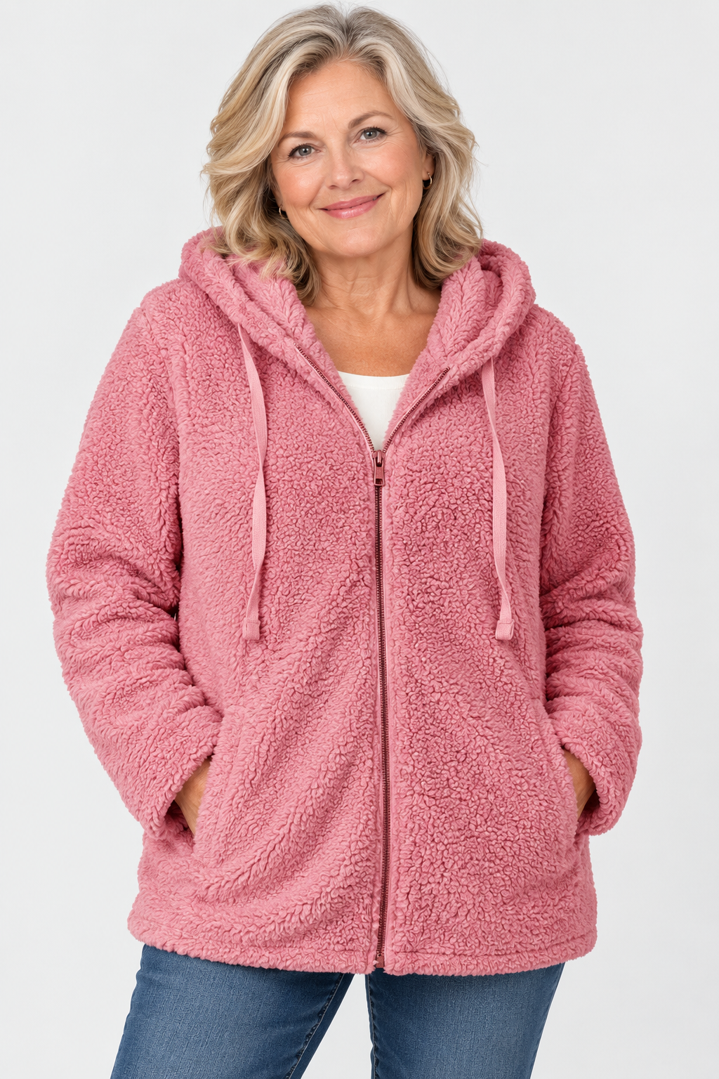 Sophie Teddy Fleece Hooded Jacket